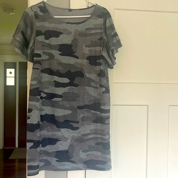 Dresses | Casual Camo Dress | Poshmark
